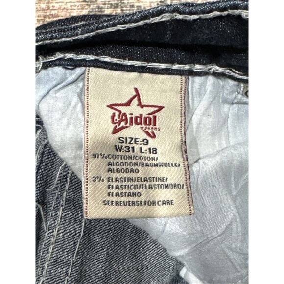 LA Idol USA Jeans Blue Bootcut Embellished Denim Women's Size 9 W: 32 L: 18 - Picture 16 of 16